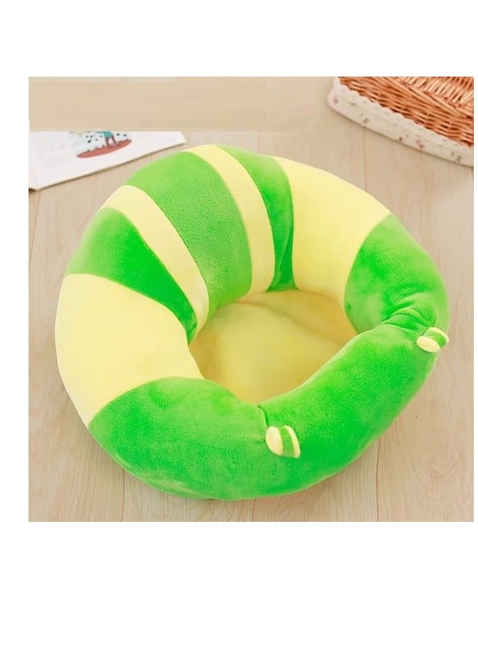 Plush Baby Seat Soft Stuffed Infant Learn Sit Sofa Chair Safe Baby Feeding Seat for Lunch Dinner Plush Educational Toys