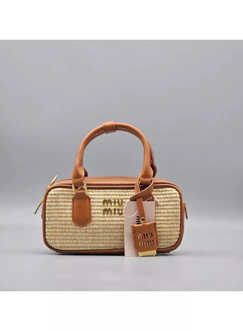 Bowling Pleated Vintage Crossbody Shoulder Bag