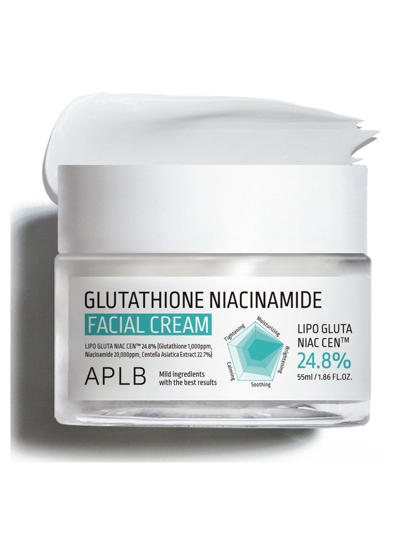 Glutathione Niacinamide, Facial Cream, 1.86 fl oz (55 ml)