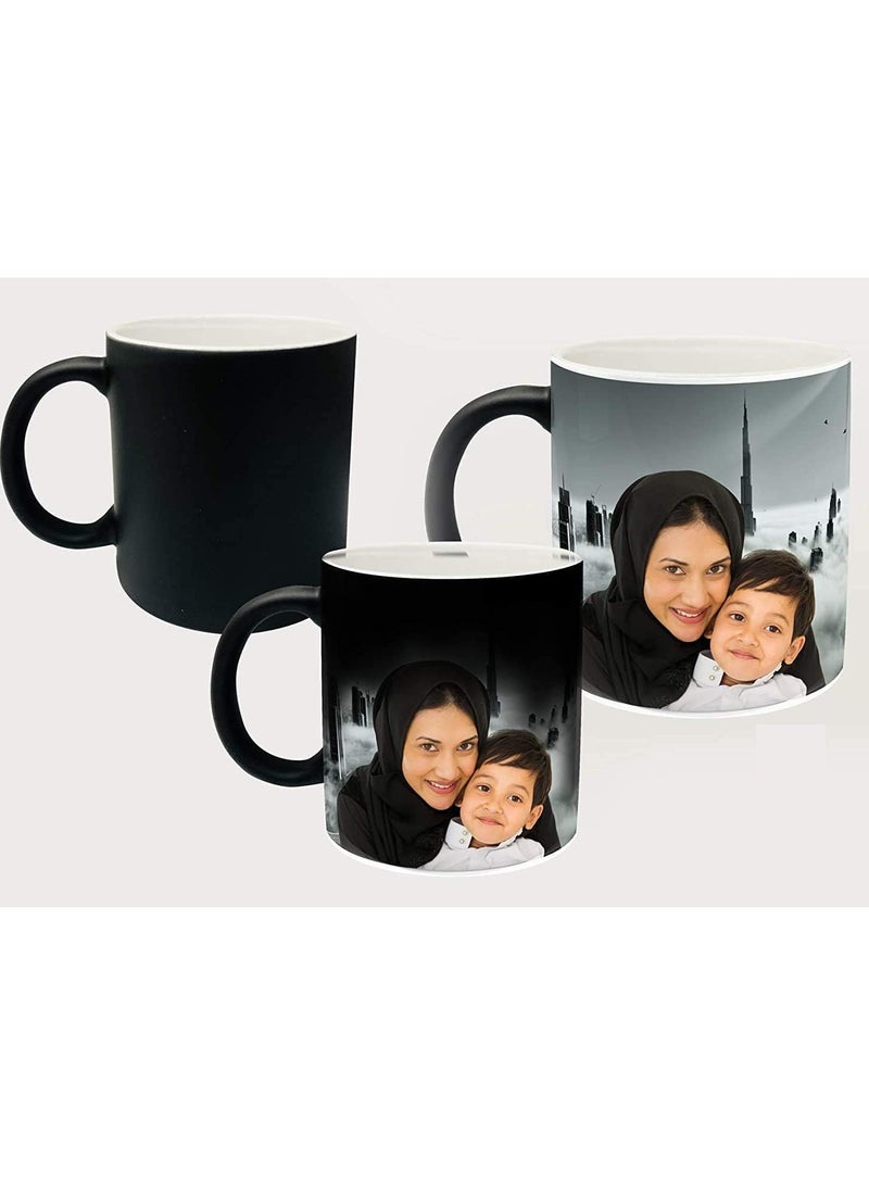 White Ceramic mug  customized Photo Print