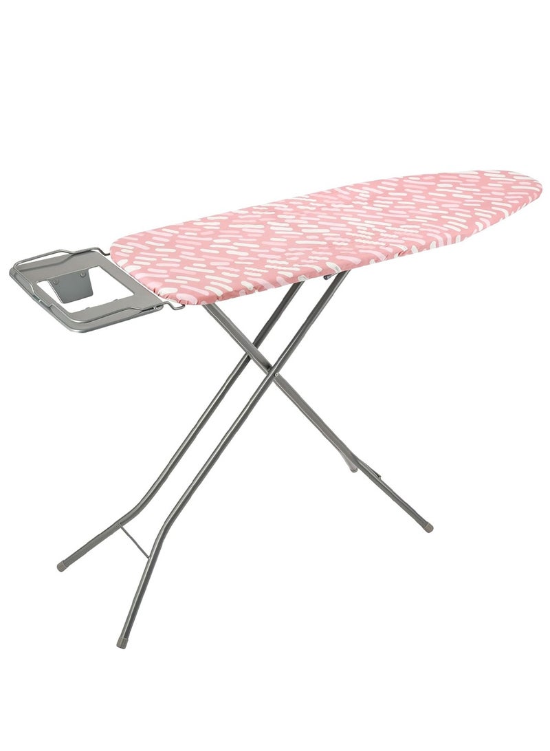 Mesh Ironing Board with Removable 100% Cotton Cover, Adjustable Legs Includes Extra Cotton Cover Assorted Designs