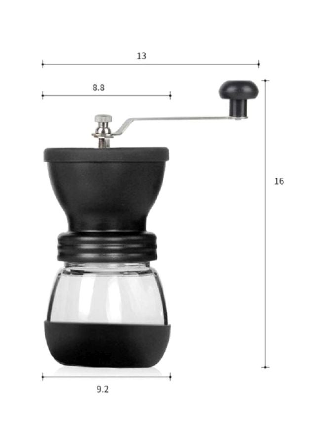 Portable Whole Body Washable Household Manual Coffee Bean Grinder Machine Jar Black/Clear/Silver