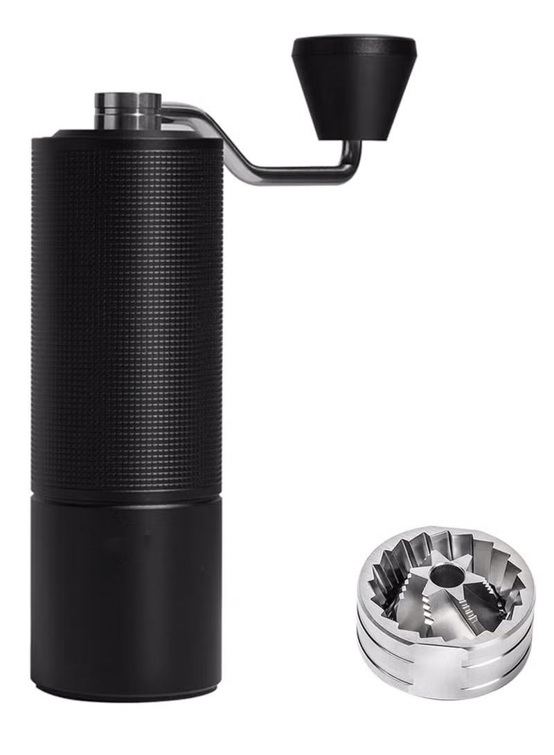 Save time and effort Hand Coffee Grinder, Manual Coffee Hand Grinder Capacity 25g with CNC Stainless Steel Conical Burr, Internal Adjustable Setting, Double Bearing Positioning for Travel, Camping