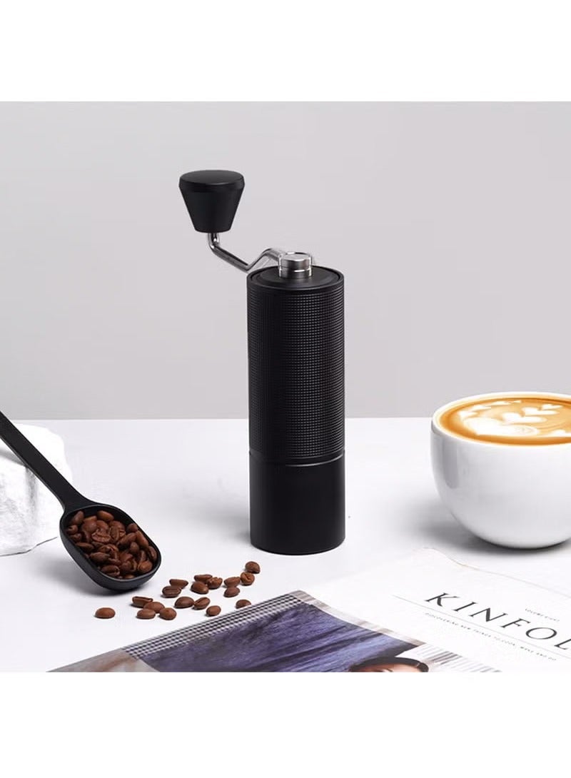 Save time and effort Hand Coffee Grinder, Manual Coffee Hand Grinder Capacity 25g with CNC Stainless Steel Conical Burr, Internal Adjustable Setting, Double Bearing Positioning for Travel, Camping