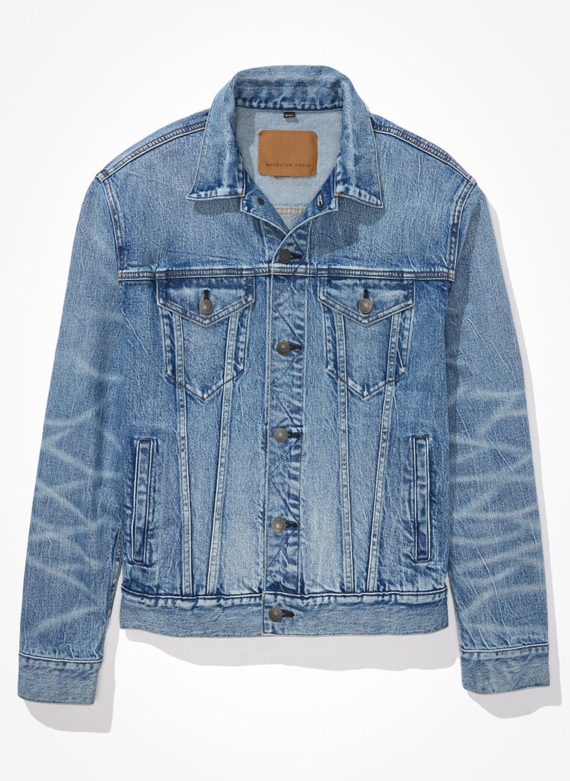 Casual Denim Trucker Jacket