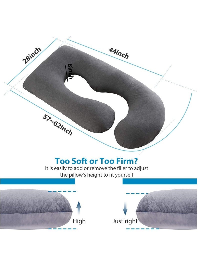 U-Shaped Pregnancy Pillow  Full Body Maternity Support Pillow(62x 28)