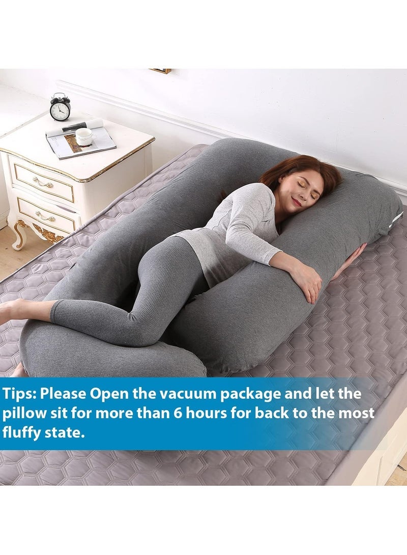 U-Shaped Pregnancy Pillow  Full Body Maternity Support Pillow(62x 28)