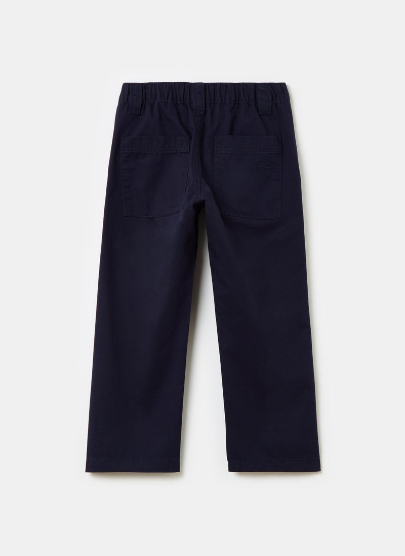 Cotton trousers with pockets