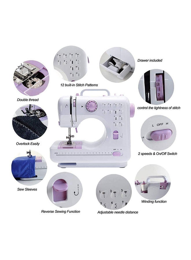 Household Mini Portable Sewing Machine 505 White