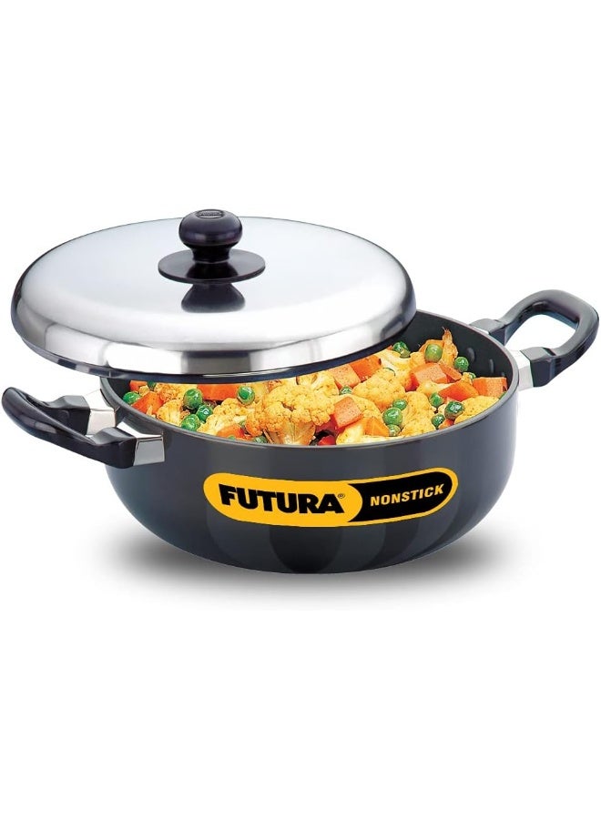 Futura Nonstick All-Purpose Pan 3L 22 cm 3.25 mm with SS Lid Black