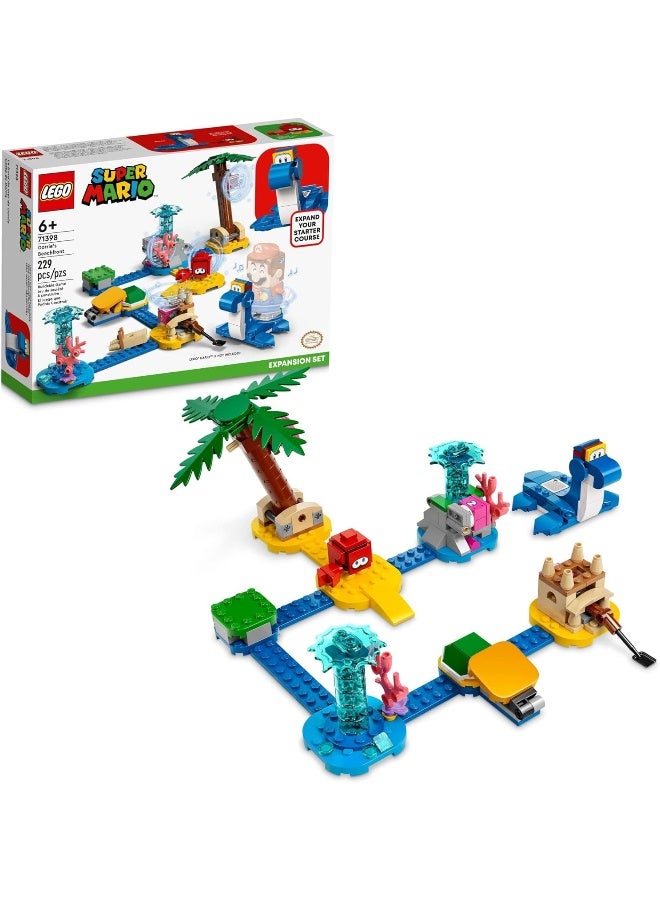 LEGO Super Mario Dorrie’s Beachfront Expansion Set 71398 Building Kit; Collectible Toy for Kids Aged 6 and up (229 Pieces)