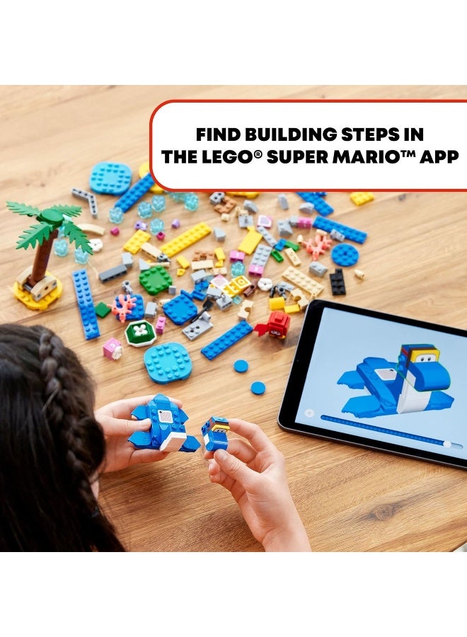 LEGO Super Mario Dorrie’s Beachfront Expansion Set 71398 Building Kit; Collectible Toy for Kids Aged 6 and up (229 Pieces)