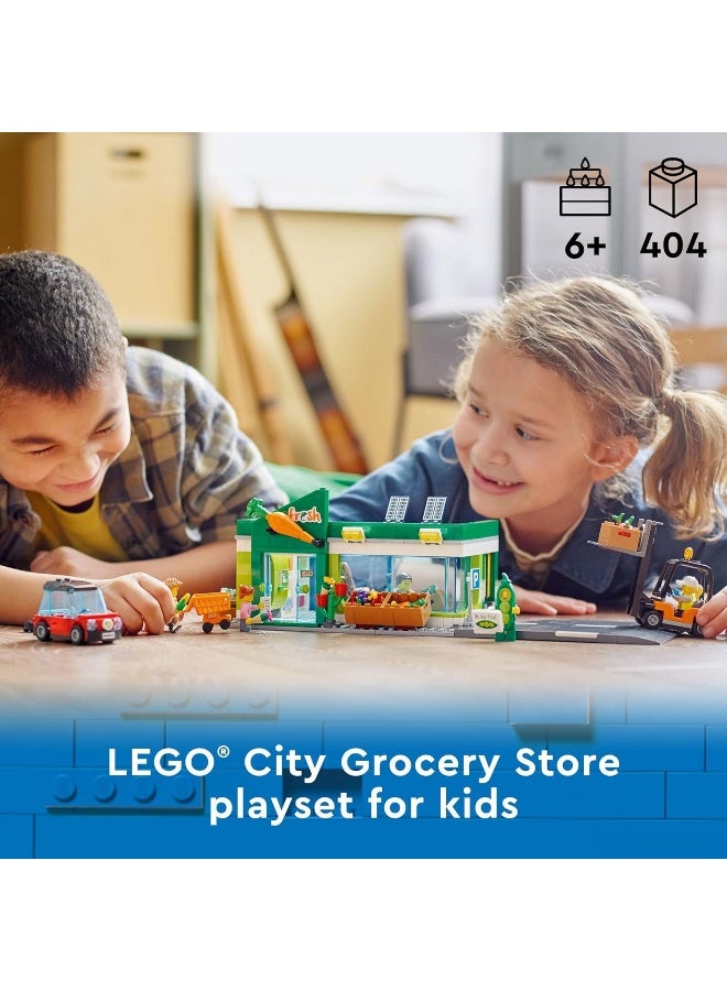 LEGO City Grocery Store 60347 Building Toy Set for Girls, Boys, and Kids Ages 6+ (404 Pieces)