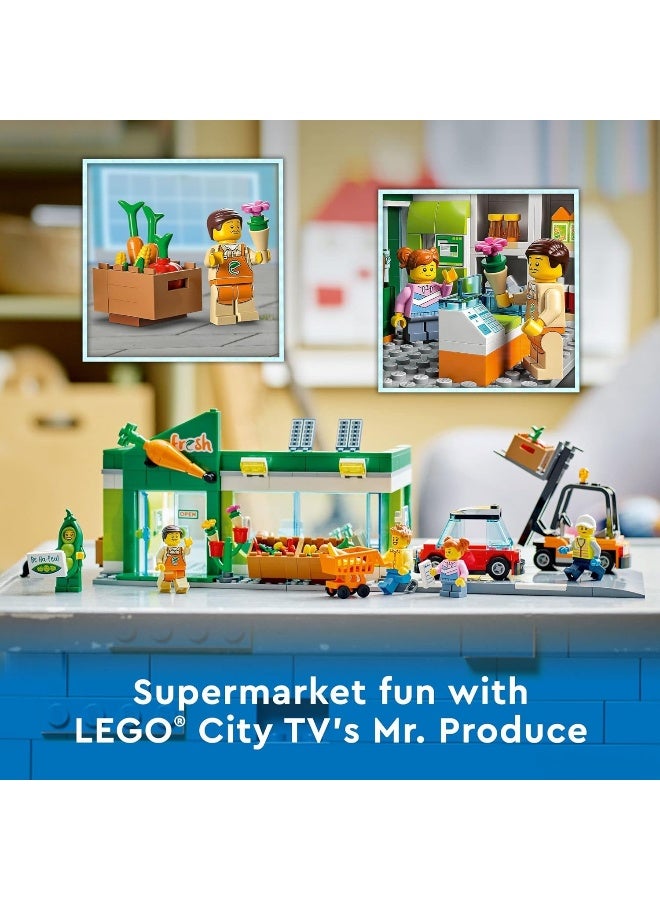 LEGO City Grocery Store 60347 Building Toy Set for Girls, Boys, and Kids Ages 6+ (404 Pieces)