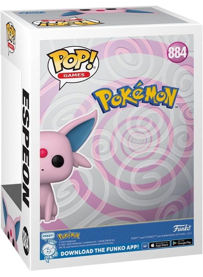 Funko Pop! Games: Pokemon - Espeon Flocked, Amazon Exclusive