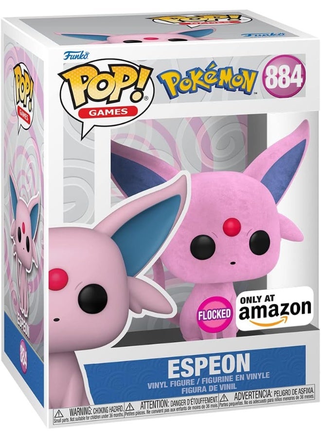 Funko Pop! Games: Pokemon - Espeon Flocked, Amazon Exclusive