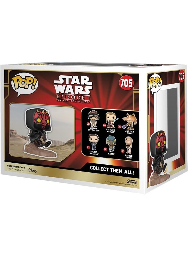 Funko POP! Rides Deluxe: Star Wars Episode 1 The Phantom Menace Anniversary - Darth Maul On Bloodfin - Vinyl Collectible Figure