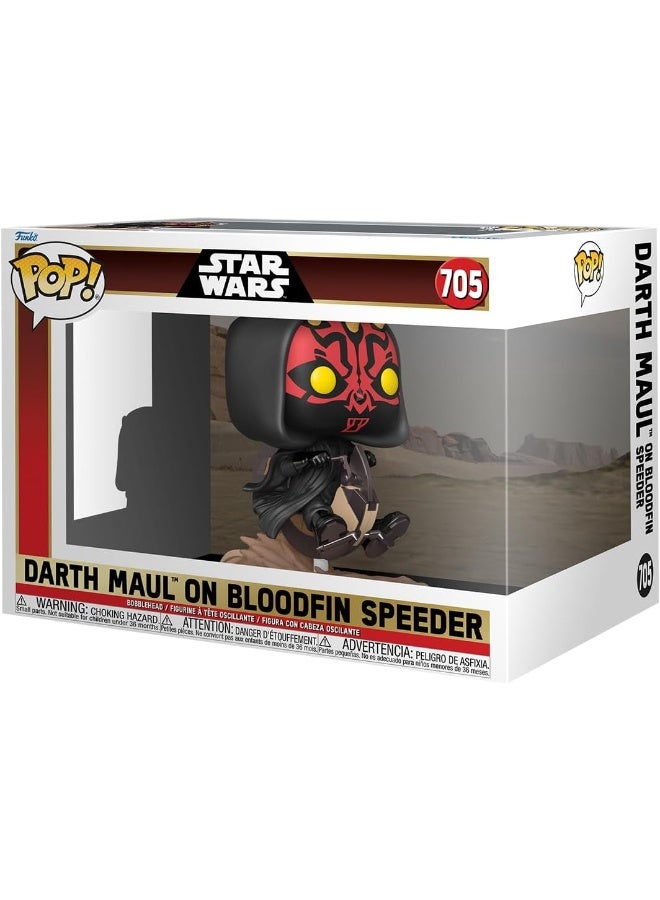 Funko POP! Rides Deluxe: Star Wars Episode 1 The Phantom Menace Anniversary - Darth Maul On Bloodfin - Vinyl Collectible Figure