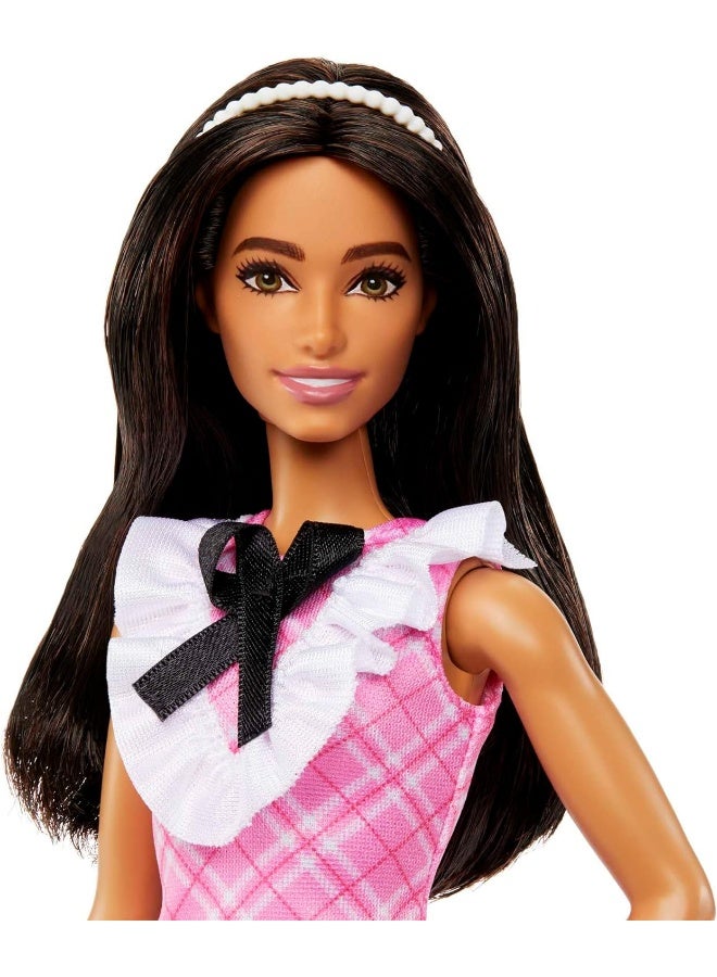 Barbie Fashionistas Doll #209 with Black Hair and a Plaid Dress