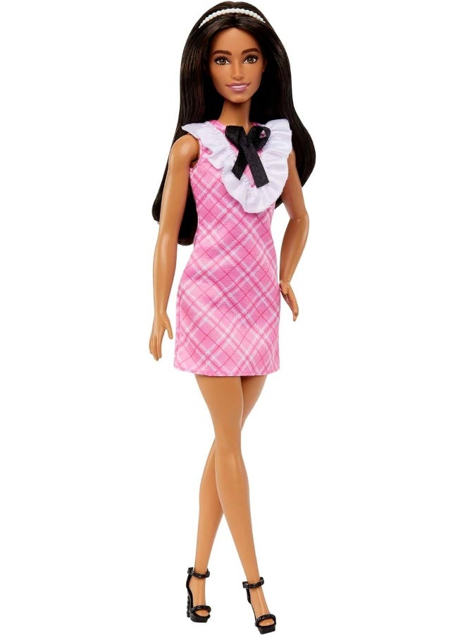 Barbie Fashionistas Doll #209 with Black Hair and a Plaid Dress