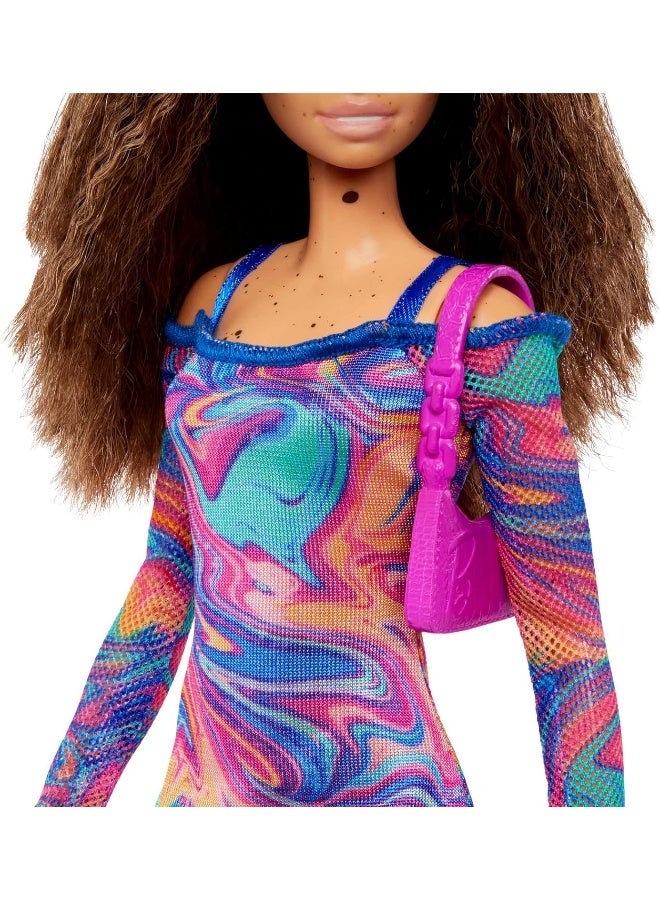 Barbie Fashionistas Doll #206 with Crimped Hair and Freckles