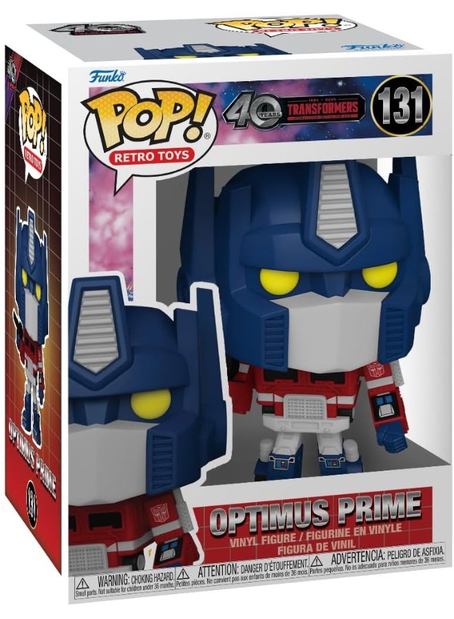 Funko Pop! Movies: Retro Toys - Transformers Optimus Prime, Collectable Vinyl Toy Figure - 80987