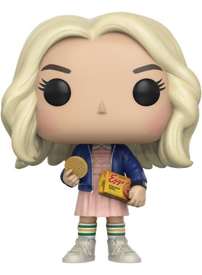 Funko Eleven [with Eggos] (Chase Edition): Stranger Things x Pop! TV Vinyl Figure & 1 Pet Plastic Graphical Protector Bundle