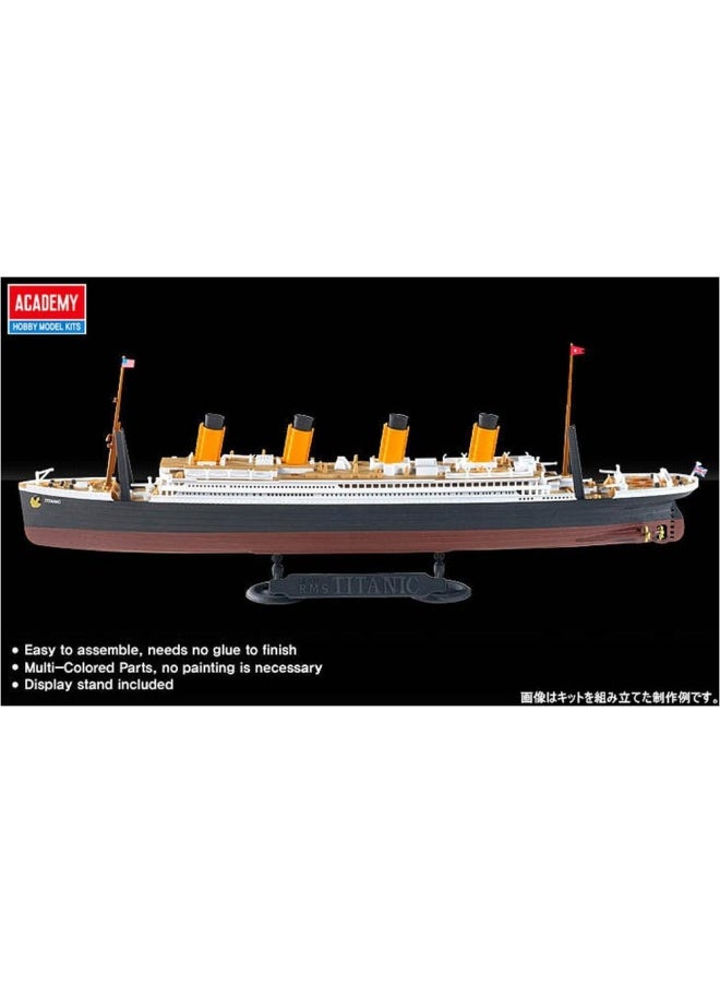 1 1000 Academy R.M.S. Titanic Mcp Multi Color Parts Plastic Model Kit