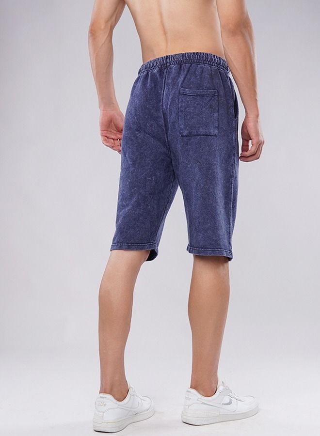 Men's Comfortable Cobalt Blue Summer Shorts