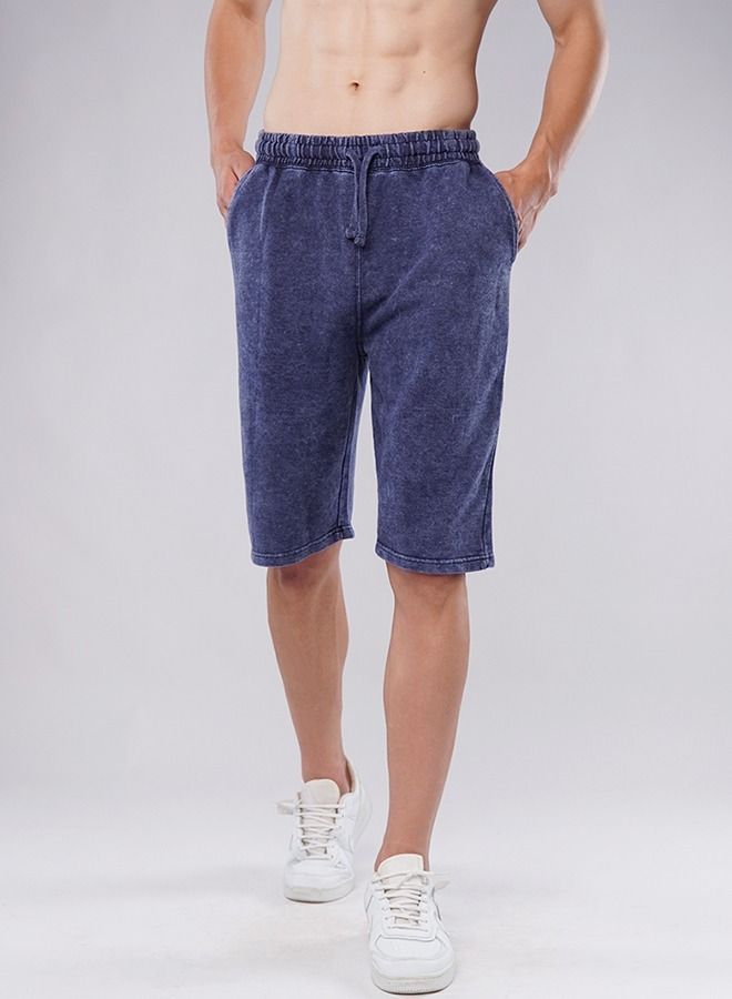 Men's Comfortable Cobalt Blue Summer Shorts