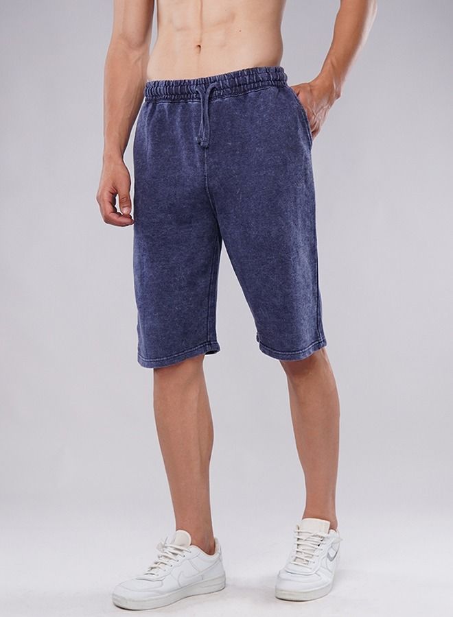 Men's Comfortable Cobalt Blue Summer Shorts