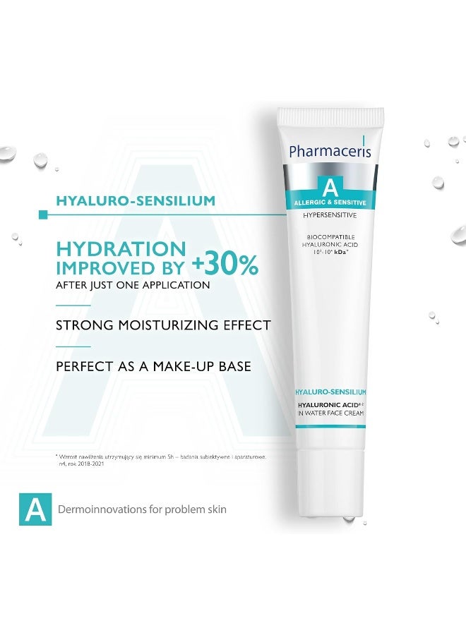 Hyaluro-Sensilium | For Hypersensitive Delicate Skin | Allergies & Irritations Dry Skin | To Moisturizes Skin At All Level | Reduces Discomfort On Dry Skin | 40 Ml