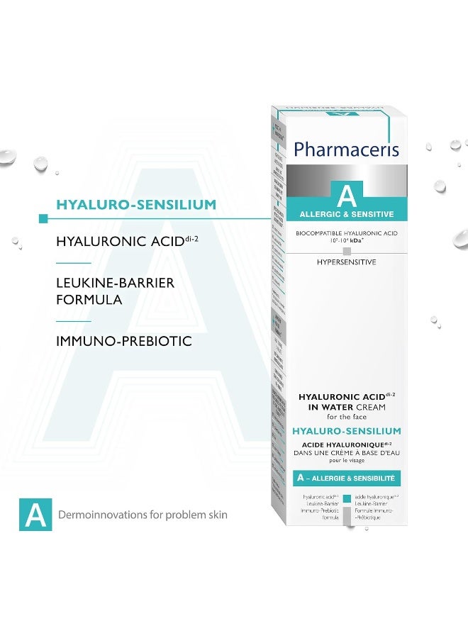 Hyaluro-Sensilium | For Hypersensitive Delicate Skin | Allergies & Irritations Dry Skin | To Moisturizes Skin At All Level | Reduces Discomfort On Dry Skin | 40 Ml