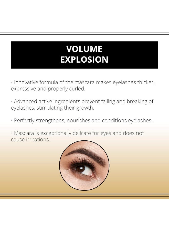 Make Up Big Volume Explosion Mascara, Black, 12 Ml