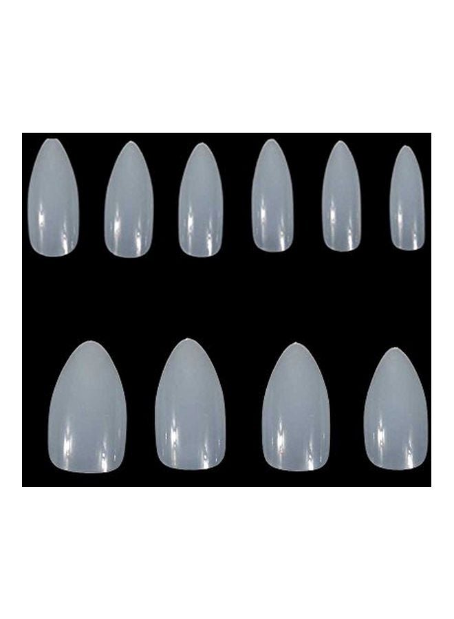 500-Piece False Nail Tip Set White