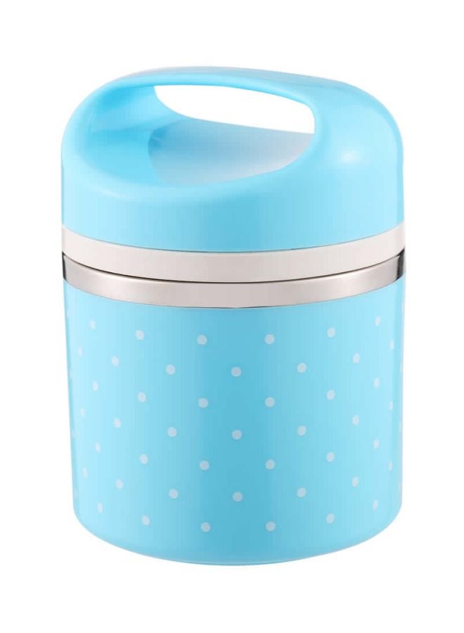 Stainless Steel Thermal Lunch Box Blue 16.5cm