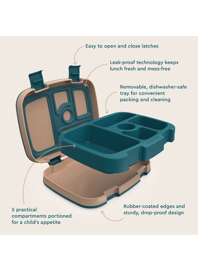 Kids Prints 5 Compartment Lunchbox Trains