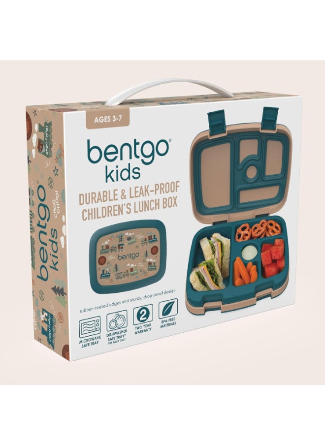 Kids Prints 5 Compartment Lunchbox Trains
