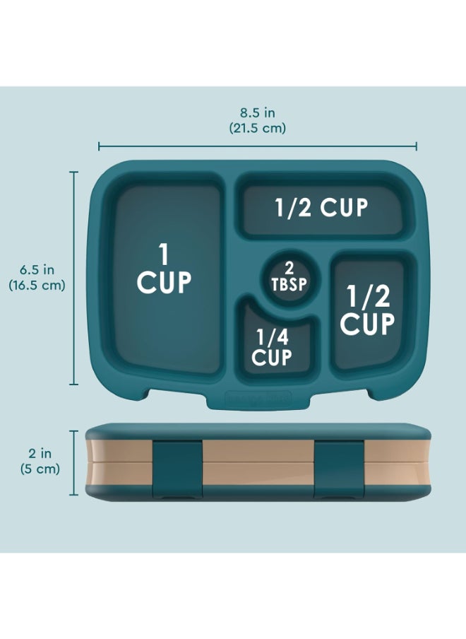 Kids Prints 5 Compartment Lunchbox Trains