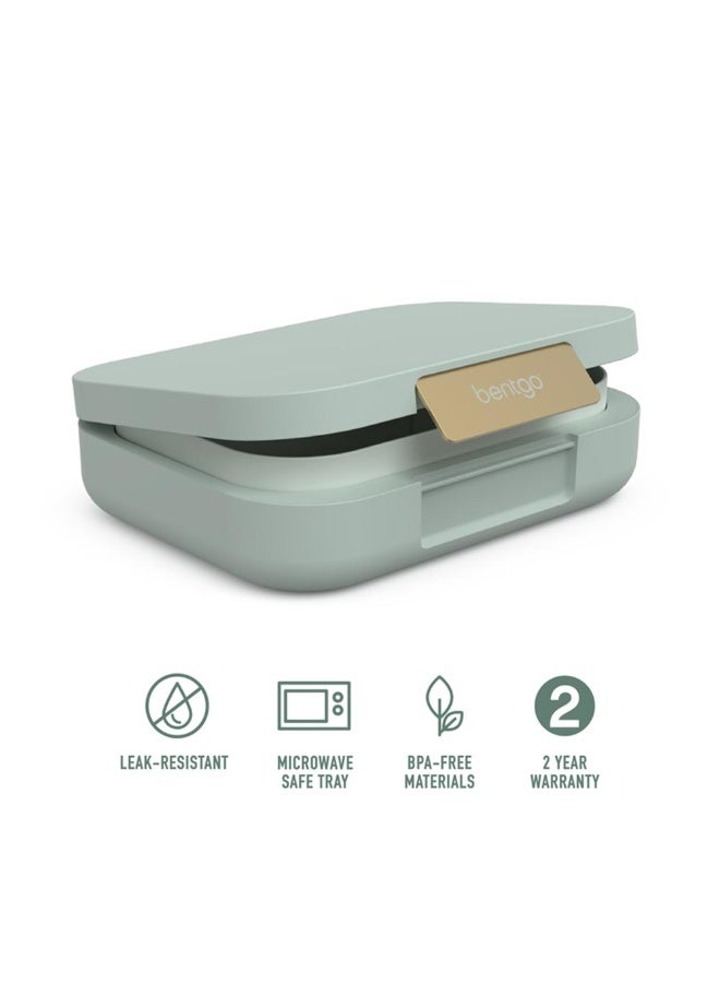 Modern - Leak Proof, Versatile 4 - Compartment Bento - Style Lunch Box, Ergonomic Design With Matte Finish, Ideal For On - The - Go - Balanced Eating For Adults And Teens - Bpa Free - Mint Green