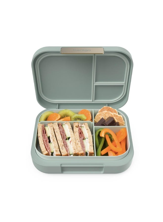 Modern - Leak Proof, Versatile 4 - Compartment Bento - Style Lunch Box, Ergonomic Design With Matte Finish, Ideal For On - The - Go - Balanced Eating For Adults And Teens - Bpa Free - Mint Green