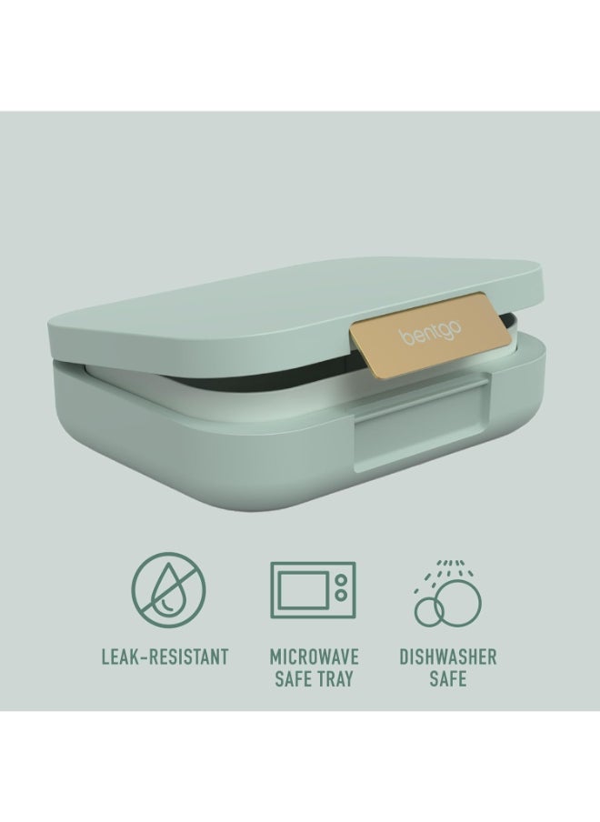 Modern - Leak Proof, Versatile 4 - Compartment Bento - Style Lunch Box, Ergonomic Design With Matte Finish, Ideal For On - The - Go - Balanced Eating For Adults And Teens - Bpa Free - Mint Green