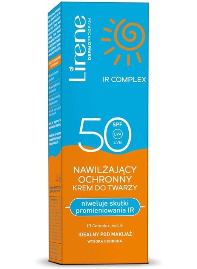 Ir Complex Moisturizing And Protective Face Cream, Spf 50 | Eliminates The Effects Of Radiation | 40Ml