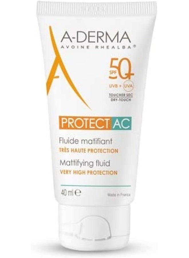 Protect Ac Mattifying Fluid Very High Protection Spf50+ 40Ml