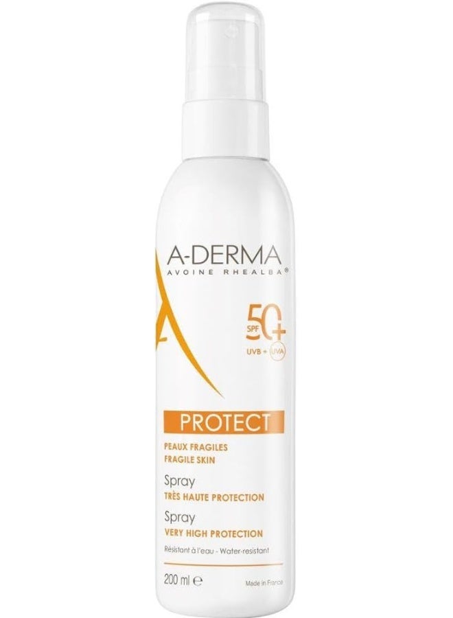 Protect Spray Spf 50+ For Adults | Very High Protection | For Fragile Skin | Water Resistant | 200Ml