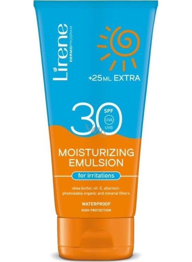 Sunscreen Moisturizing Emulsion Cream For Irritations, Spf 30