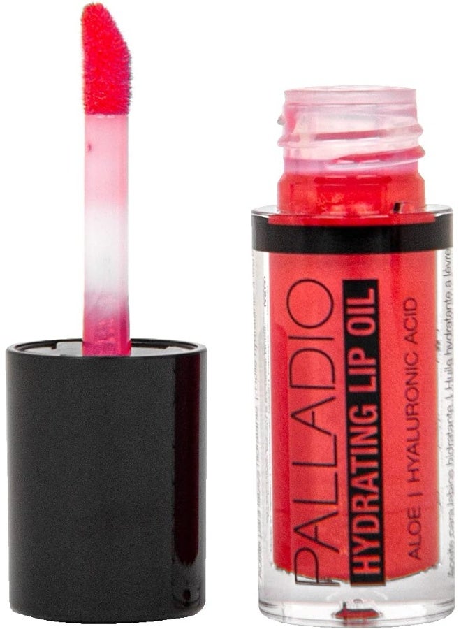 Hydrating Lip Oil Infused With Hyaluronic Acid, Non-Sticky Formula, Subtle Shine Tinted Sheer Color, Liquid Lipstick, Locks In Moisture To Prevent Chapped Lips 0.13 Oz. (Bling)