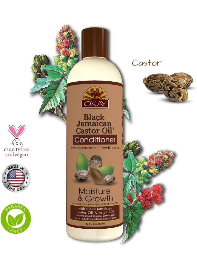 Black Jamaican Castor Oil Conditioner, Moisture & Growth 12 Oz