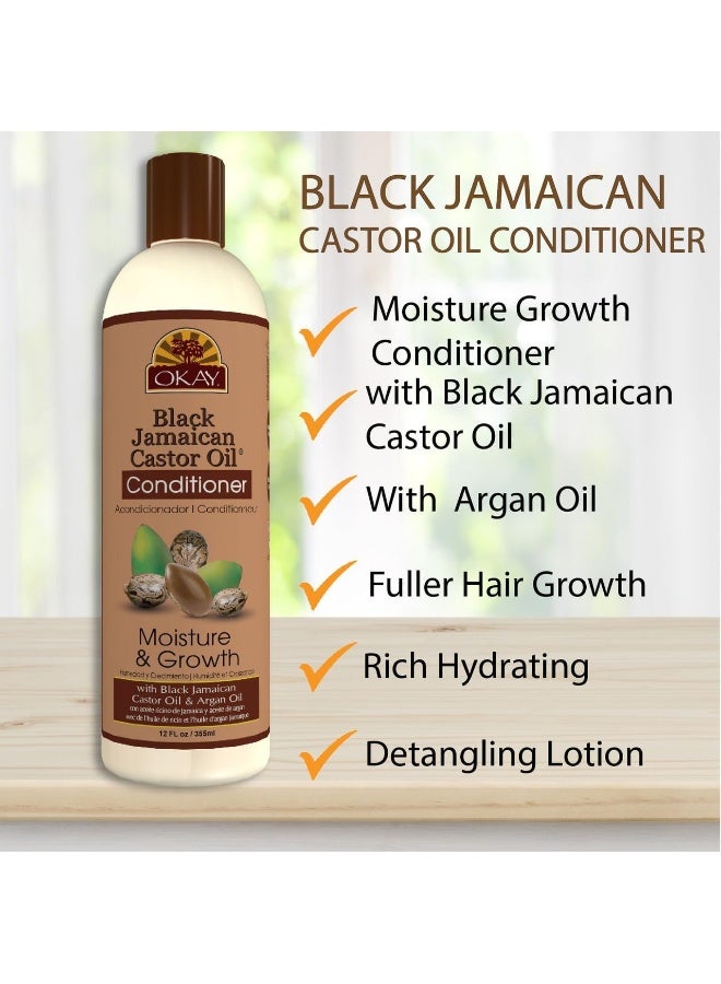 Black Jamaican Castor Oil Conditioner, Moisture & Growth 12 Oz