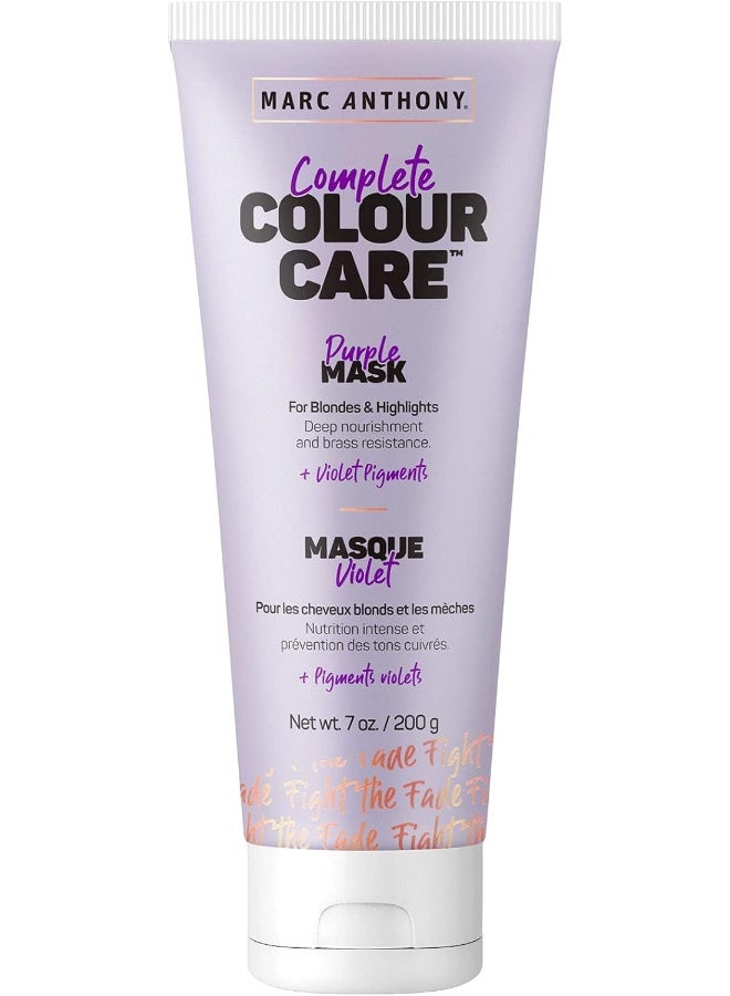 Complete Colour Care Purple Mask | For Blondes & Highlights | Deep Nourishment | Protection From Sun & Damage | 200Grams